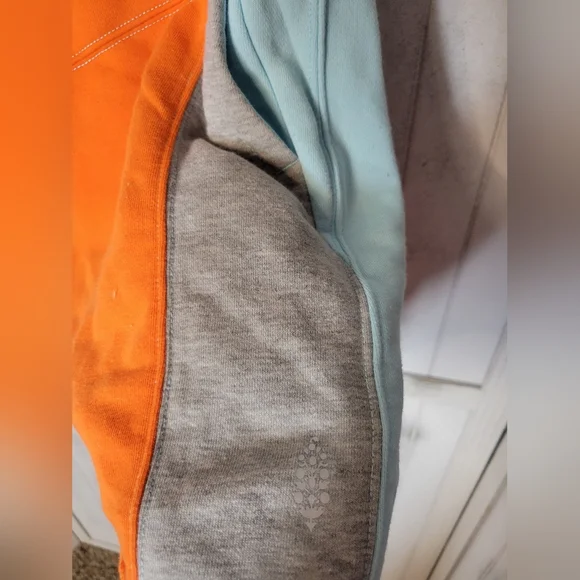 Nwot Freenpeople Peice Of Me Color Block Shorts Blue Orange - Picture 3 of 6